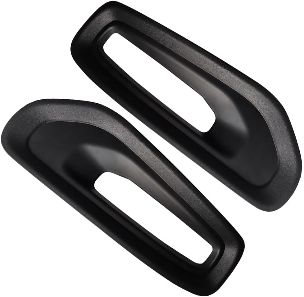 ya 9 10.24 2Pcs Fog Light Bezel Cover Left & Right for 2019-2021 for Ram 1500 Replacement Black