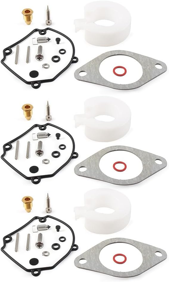 ya 13 9.15 baidi 3x Carburetor Carb Repair Kit for Yamaha Outboard 2T 75 80 90HP 6H1-W0093-01-00