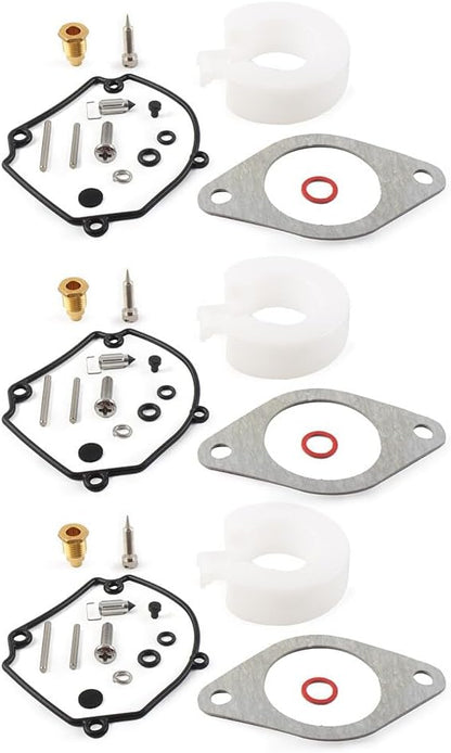 ya 13 9.15 baidi 3x Carburetor Carb Repair Kit for Yamaha Outboard 2T 75 80 90HP 6H1-W0093-01-00