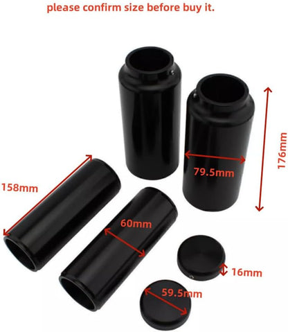 ya 4 8.14 Black full fork protective cover suitable for Harley Softail Street Bob FXBBS114 FXBB 107 2018-2023