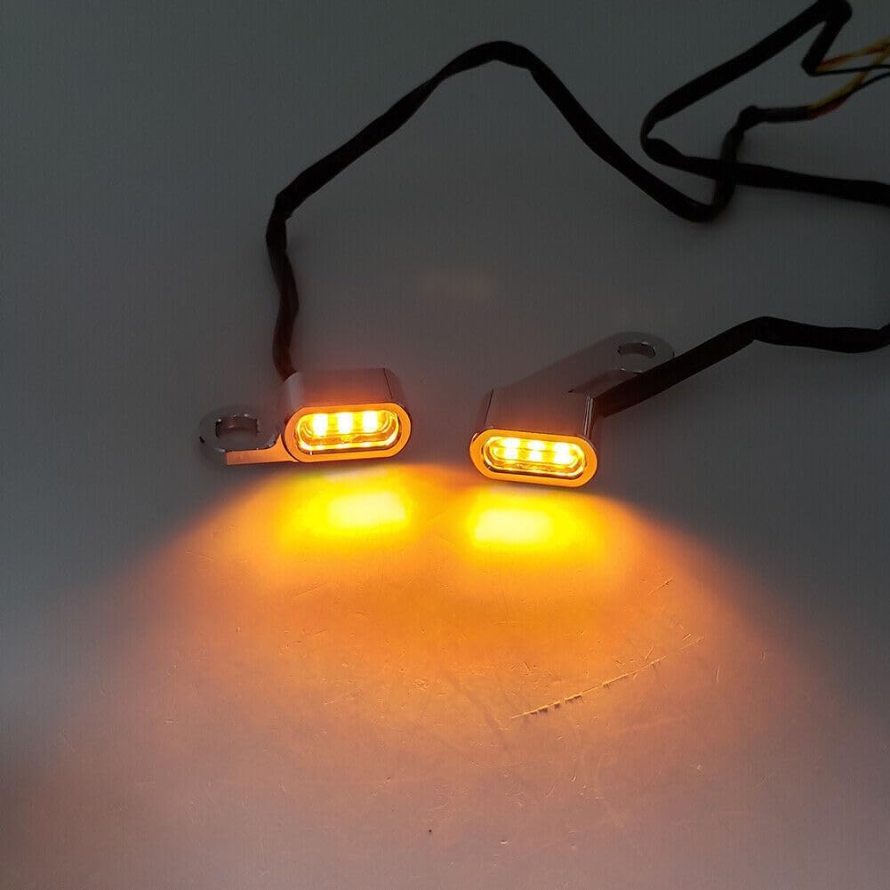 ya 2 8.15 2x Motorcycle Amber Turn Signal indicators Lights for Harley Dyna 1999-2017 16