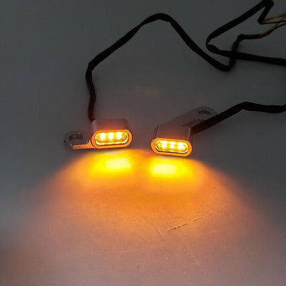 ya 2 8.15 2x Motorcycle Amber Turn Signal indicators Lights for Harley Dyna 1999-2017 16