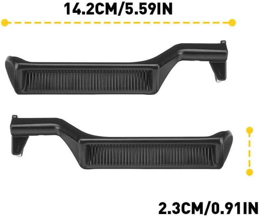 ya 10 9.16 baidi Black Metal Inside Door Handles Pair LH RH for 87-96 for Ford F150 F250 F350 Truck