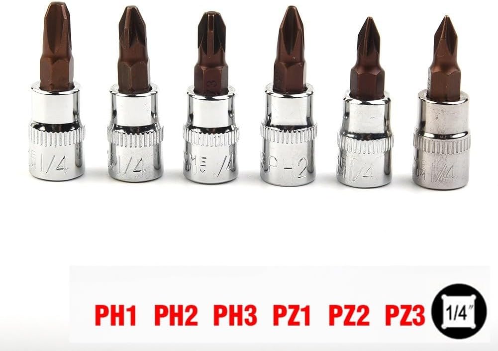 ya 14 9.20 baidi Bit Screwdriver Bit 38mm 6.35mm / 1/4 Chrome Vanadium Steel Drive PH1-1