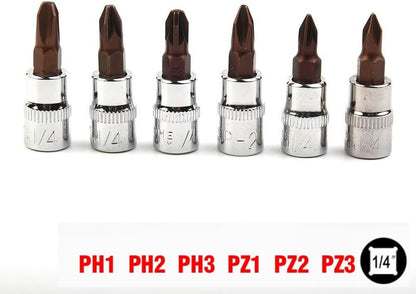 ya 14 9.20 baidi Bit Screwdriver Bit 38mm 6.35mm / 1/4 Chrome Vanadium Steel Drive PH1-1