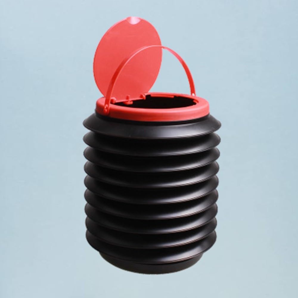 ya 13 9.15 baidi 4 L Trash Can with Lid Bin Car Bedroom Garbage Collapsible Camping Storage