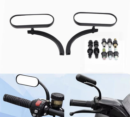 ya 2 8.15 Motorcycle for Mini Oval Rearview Side Mirror for Harley Dyna Softail Deluxe Custom