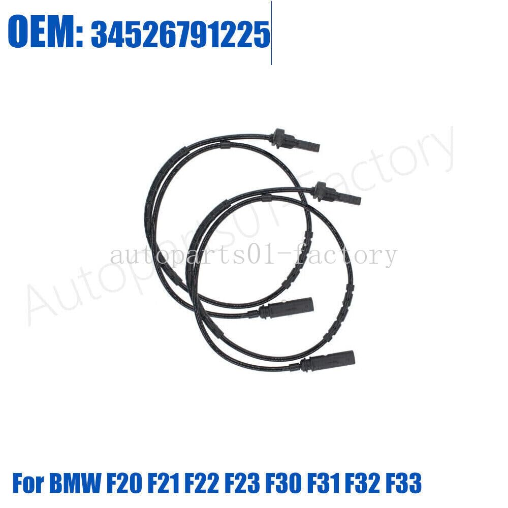 ya 9 10.24 2PCS Rear ABS Wheel Speed Sensor for BMW F22 F23 F30 F32 F33 F36 F35 F80 F82 F83
