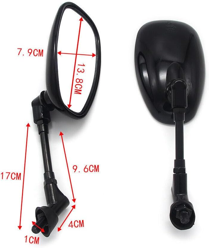 ya 13 9.15 baidi Motorcycle Rear View Mirror for Yamaha XVS125 XVS250 XVS400 XVS650 XVS950 XV1600
