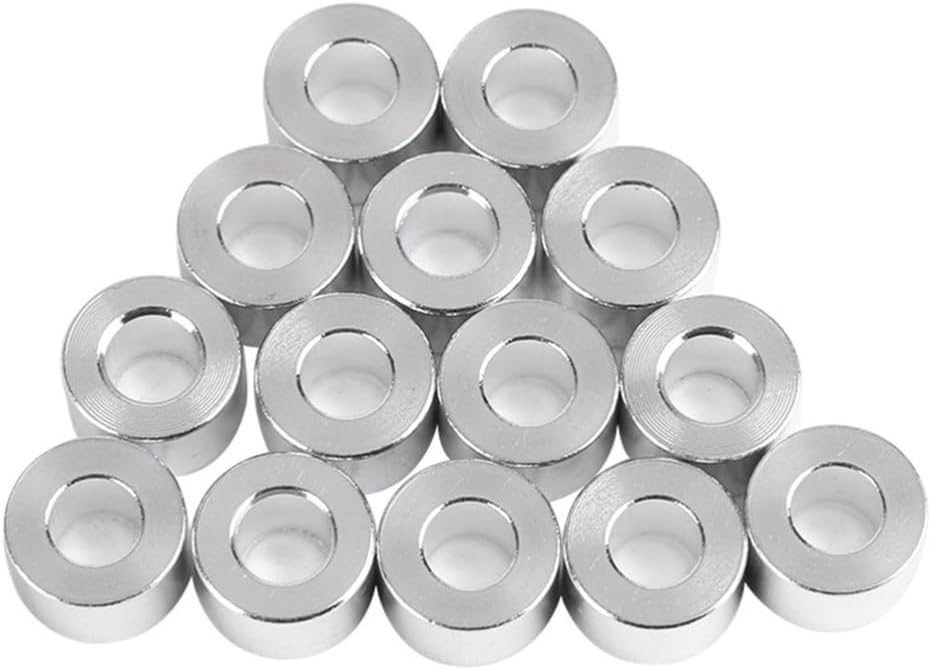 ya 5 8.10 10 Pcs Flat Gasket Sleeve Silver Aluminum Bushing Bushings 3D Printer