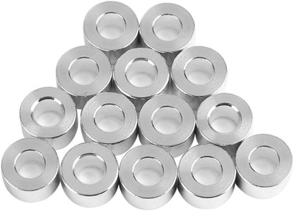 ya 5 8.10 10 Pcs Flat Gasket Sleeve Silver Aluminum Bushing Bushings 3D Printer