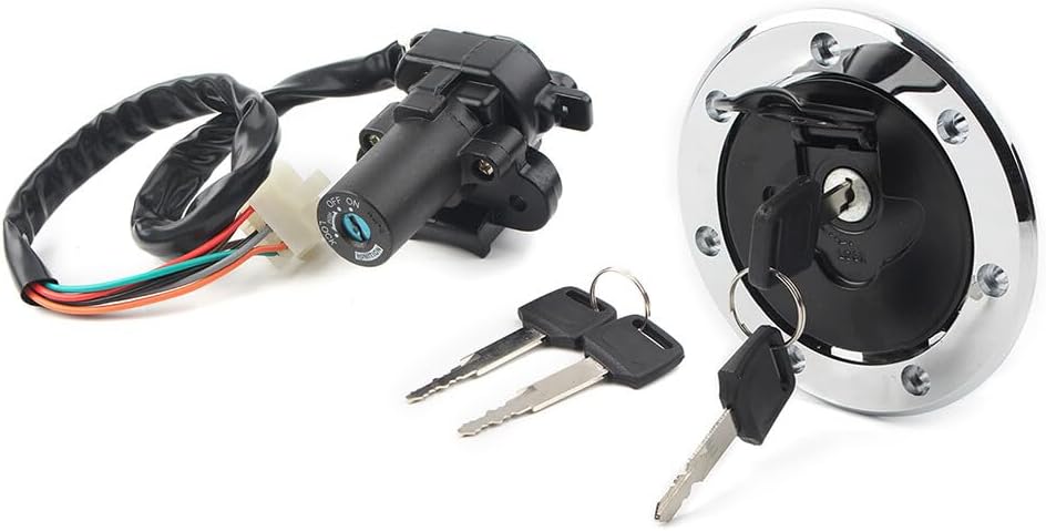 ya 11 9.14 zhengce Fuel Gas Cap Ignition Switch Lock Set for Kawasaki ZX6R 2000-2002 ZX7R/9R