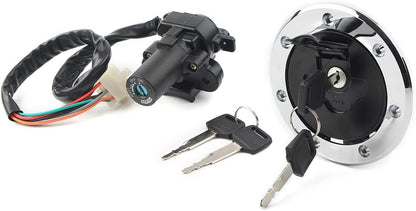 ya 11 9.14 zhengce Fuel Gas Cap Ignition Switch Lock Set for Kawasaki ZX6R 2000-2002 ZX7R/9R