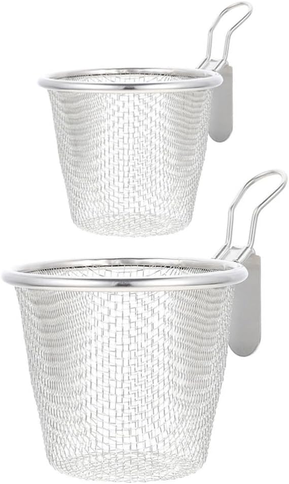 ya 14 9.20 baidi 2 Pcs Colander Set Slotted Spoon Pasta Kitchen Hot Pot Strainer Strainers-1