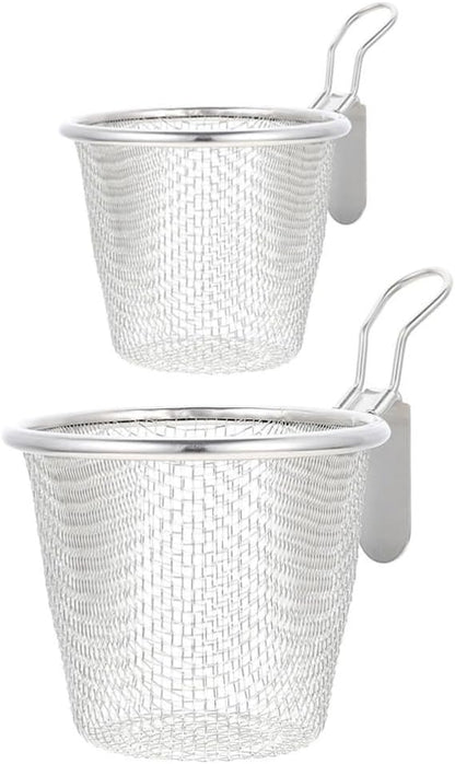 ya 14 9.20 baidi 2 Pcs Colander Set Slotted Spoon Pasta Kitchen Hot Pot Strainer Strainers-1