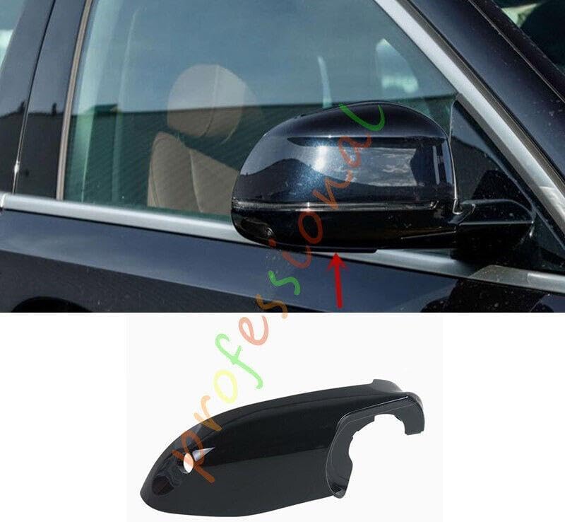 ya 4 8.14 Suitable for BMW X6 2019-2023 Glossy Black Right Rearview Mirror Bottom Shell Replacement Part