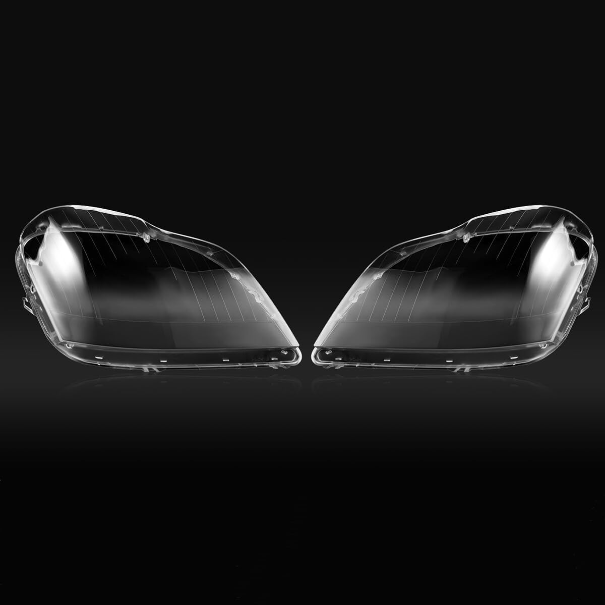 ya 4 8.10 Pair Front Headlight Headlamp Lens Cover For 2007-2012 for Mercedes-Benz GL320 GL450