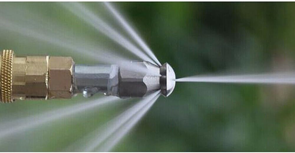 ya 26 10.21 baidi Advanced 38 Male Pressure Washer Drain Nozzle for Pipe Hose Jetter Cleaning