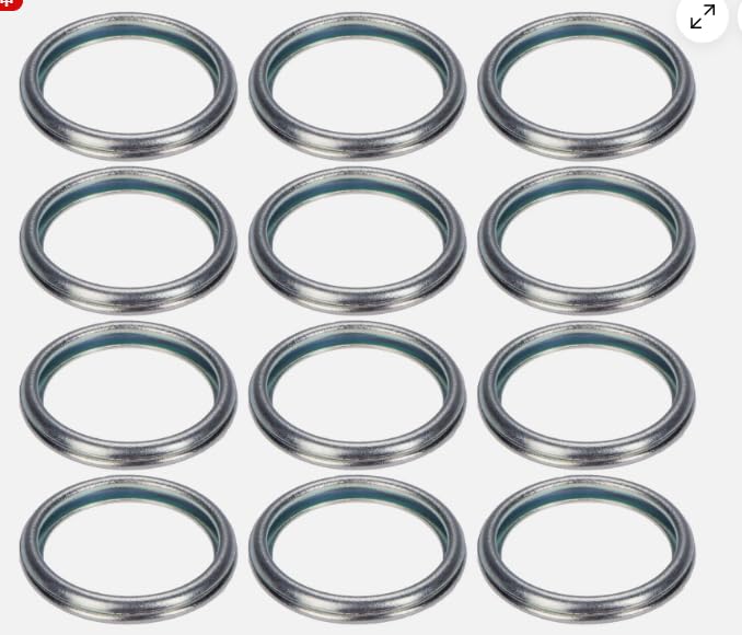ya 4 8.8 100x Silver Tone Oil Drain Plug Seal Ring Fit for 2011-2021 for Subaru 803916010