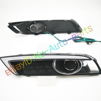 ya 9 10.24 for Hyundai Venue 2020-2023 LED front bumper fog lights B daytime running lights-