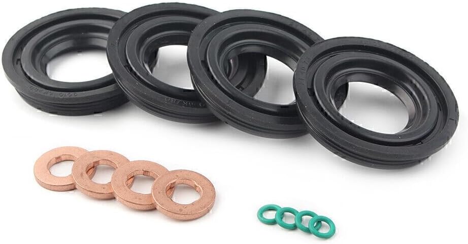 ya 12 10.8 zhengce Fuel Injector Seal Kit Washer OringFit for Ford Transist MK7 for Land Rover Defemder