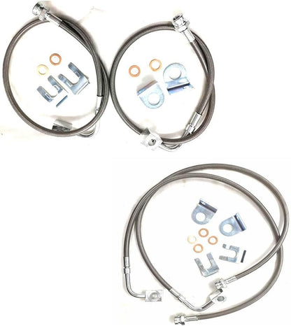 ya 10 9.16 baidi 89716 Front&Rear Stainless Brake Lines for Jeep for Wrangler 2.0 3.6L 3.8L 2007-2018