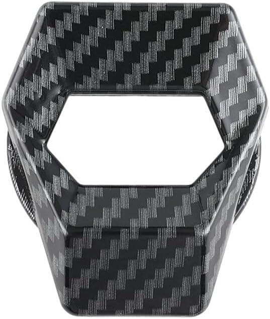 ya 4 8.24 baidi Universal Car Engine Start Stop Button Cover Decorative Carbon Fiber Black