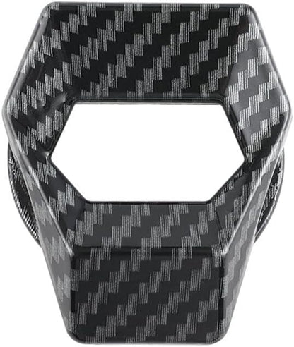 ya 4 8.24 baidi Universal Car Engine Start Stop Button Cover Decorative Carbon Fiber Black