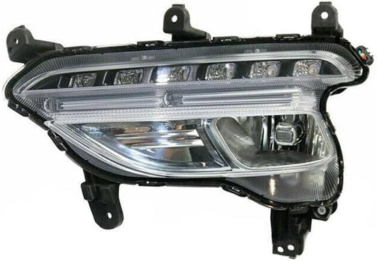 ya 2 8.15 Left front fog light daytime running light suitable for 2016-2018 for Hyundai Santa Fe Sport