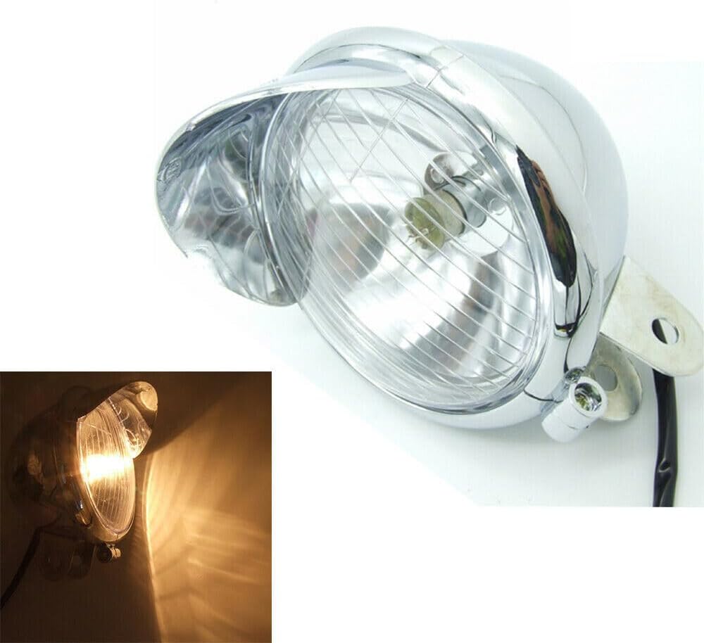 ya 14 9.20 zhengce 12V Motorcycle Headlight Front Fog Light for Yamaha for Suzuki Chopper Bobb