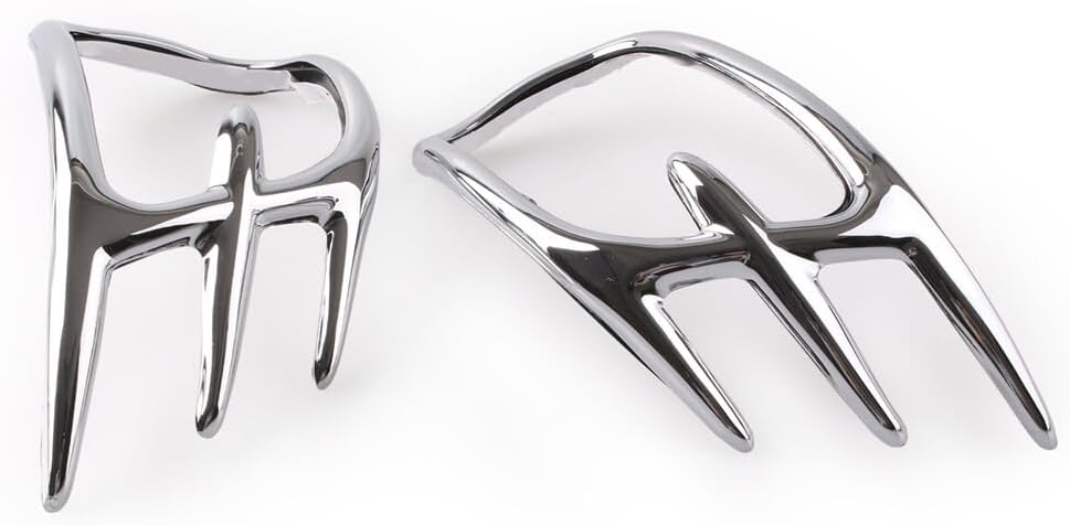 ya 9 10.24 Chrome Goldwing Fairing Mirror Back Accent Grille Fit for Honda GL1800 2001