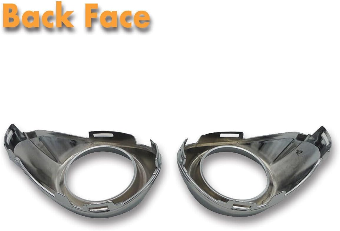 ya 4 8.10 2PCS Chrome Front Bumper Fog Light Ring Cover Trim Bezel for Ford Focus 12-2014