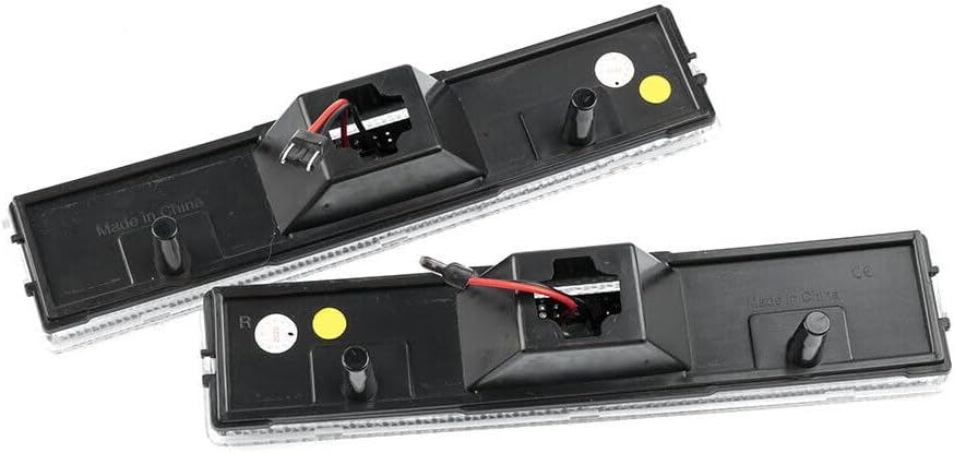 ya 7 8.24 baidi 2 LED Fender Amber Side Marker Signal Lights for 80-86 for Ford F-150 250 350 for Mustang 