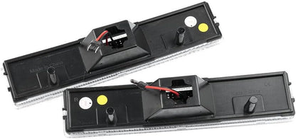 ya 7 8.24 baidi 2 LED Fender Amber Side Marker Signal Lights for 80-86 for Ford F-150 250 350 for Mustang 