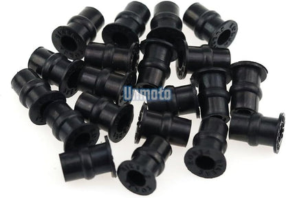 ya 23 10.7 baidi Black Fairing Bolt Kit body screws Clips for Honda CBR929RR 2000-2001