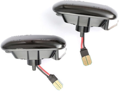 ya 7 8.24 baidi 2pcs LED Marker Light Sequential Turn Signal Amber Lights for Audi A4 S4 B6 B7