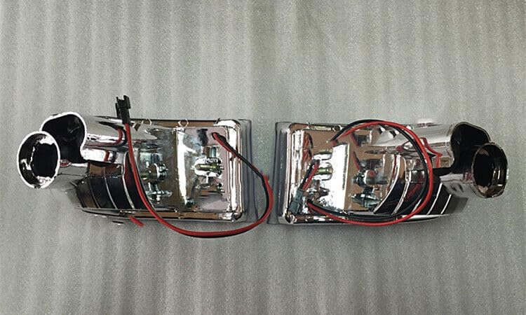ya 4 8.10 LED Refit for Toyota Prado LC120 2003-2009 Rear Bumper Fog Light Lamp Molding 2X
