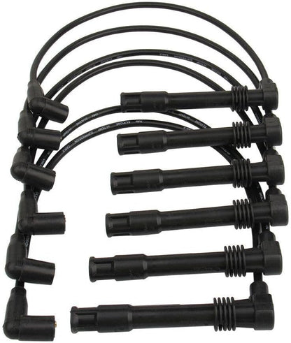 ya 4 8.10 6PCS Ignition Spark Plug Wire Cable for Audi A6 Quattro 2001 Avant 2.8 250079696