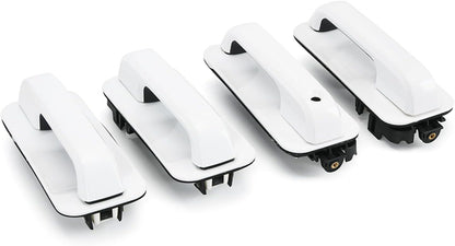 ya 10 9.16 baidi 4X Outside Door Handle Fit 2015-2020 for Ford F150/F-150 Front & Rear Ingot Silver
