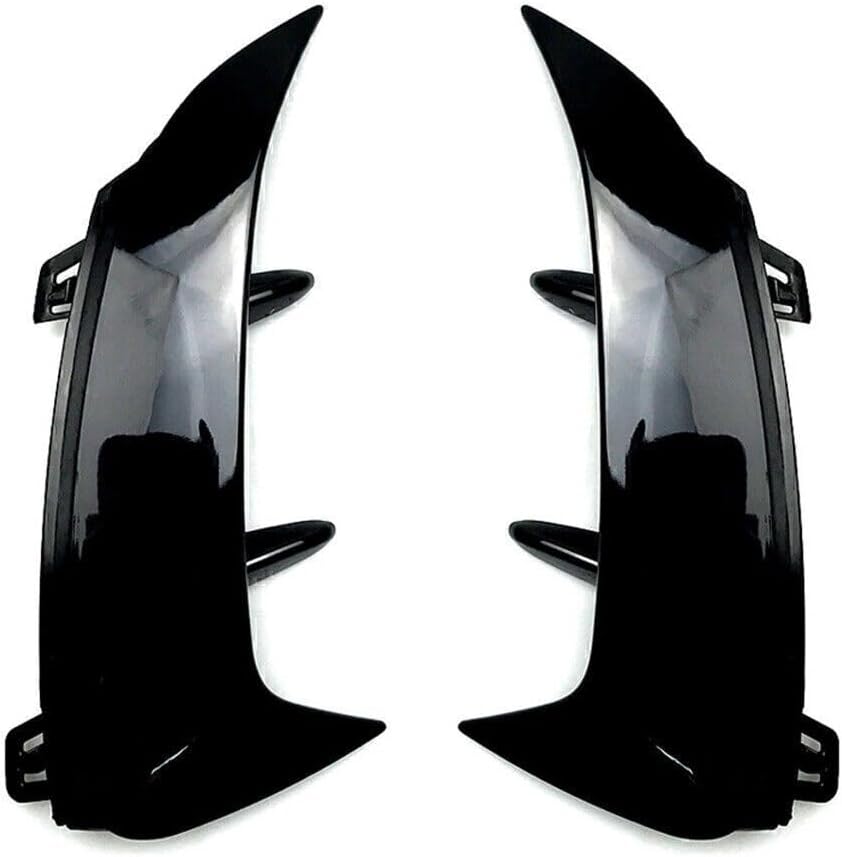 ya 9 10.24 Black Rear Bumper Splitter Canard Air Vent Fit for for benz A-class W177 A2