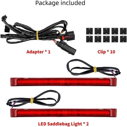 ya 13 9.15 baidi Saddlebag Flow Steering Signal Brake Applicable to for Harley Road, Gilde Road, King Ultra Limiter