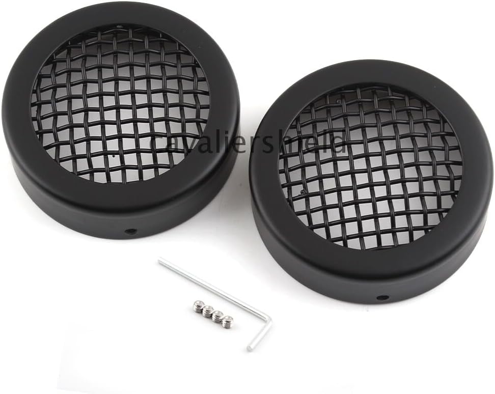 ya 23 10.7 baidi 2pcs Front Rear Turn Signal Light Grill Cover for Harley Sportster XL883 1200 48