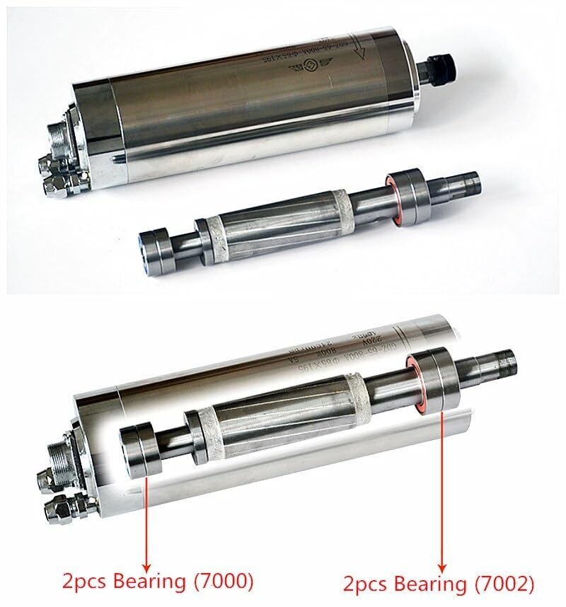 ya 15 10.19 baidi 1.5kw CNC Water Cooled Spindle Motor 4 Bearings CNC Motor Spindle CNC Machine-2