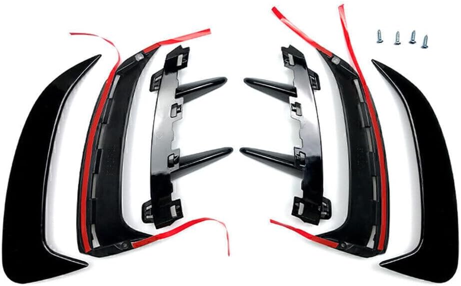 ya 4 8.14 for Benz A-class W177 2018-2022 Rear Bumper Splitter Spoiler Canard Air Vent