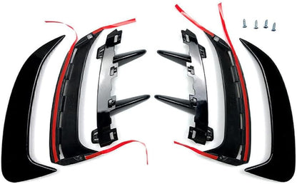 ya 4 8.14 for Benz A-class W177 2018-2022 Rear Bumper Splitter Spoiler Canard Air Vent
