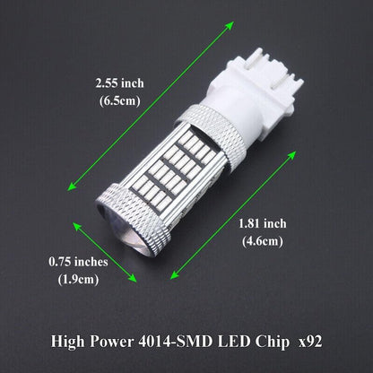 ya 4 8.8 2 Ultra Blue 3157 3457 4157 Car Truck DRL Daytime Running Light 92-SMD LED Bulbs