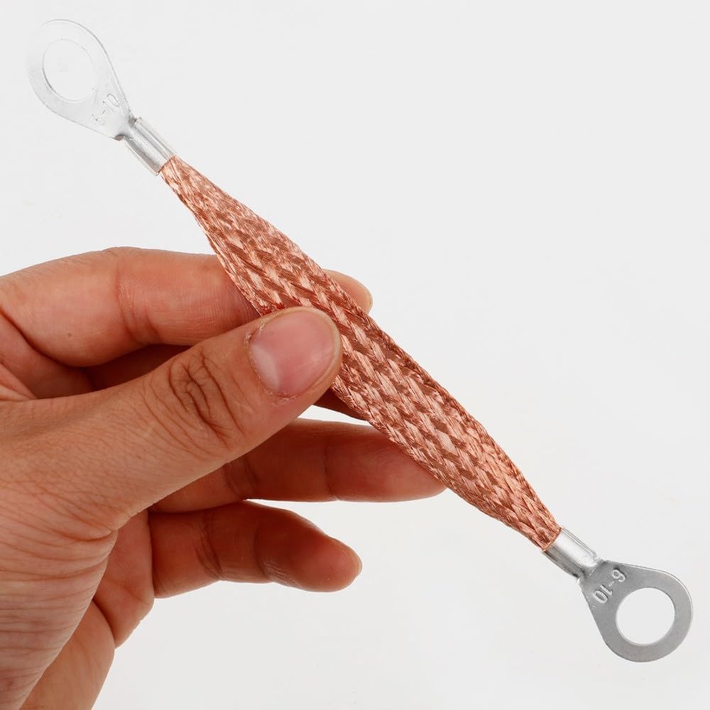 ya 5 8.10 4 Pcs Copper Grounding Belt Cable Car Strap Travel Anti-static Strips