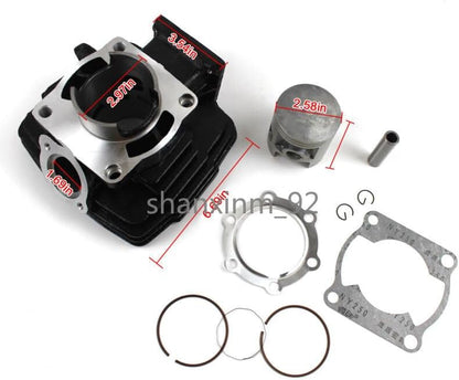 ya 2 8.15 66mm AFT Cylinder Piston Gasket Top End Rebuild Kit fits for Yamaha DT175 MX175
