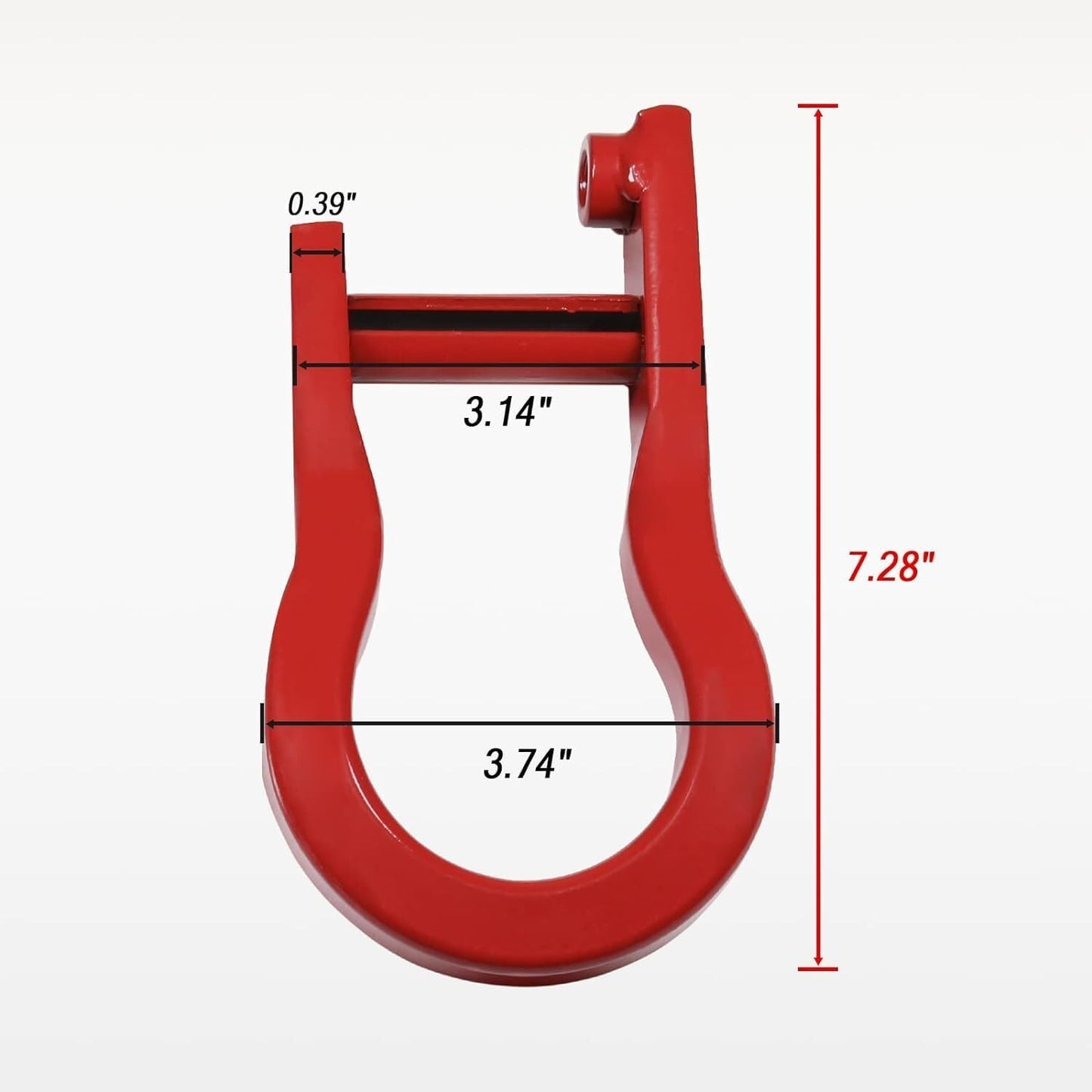ya 5 8.24 baidi 1 Pair of red Tow Hooks 84192871 for 2007-2019 for Chevrolet for Silverado for GMC for Sierra 1500