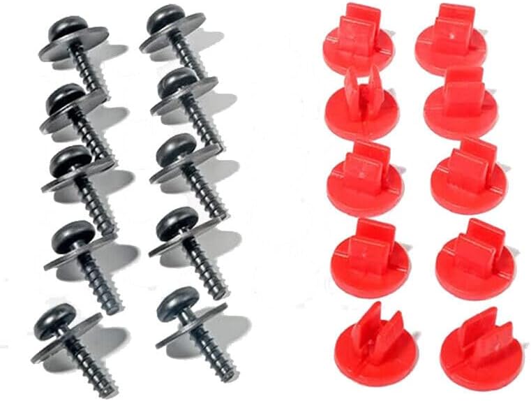ya 11 9.14 zhengce 10 Set Engine Splash Shield Screws & Retainer Nut for Ford Focus Escape Exp